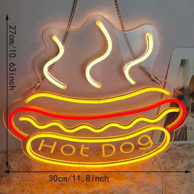 TastyTidbits - Neon night light for fast food