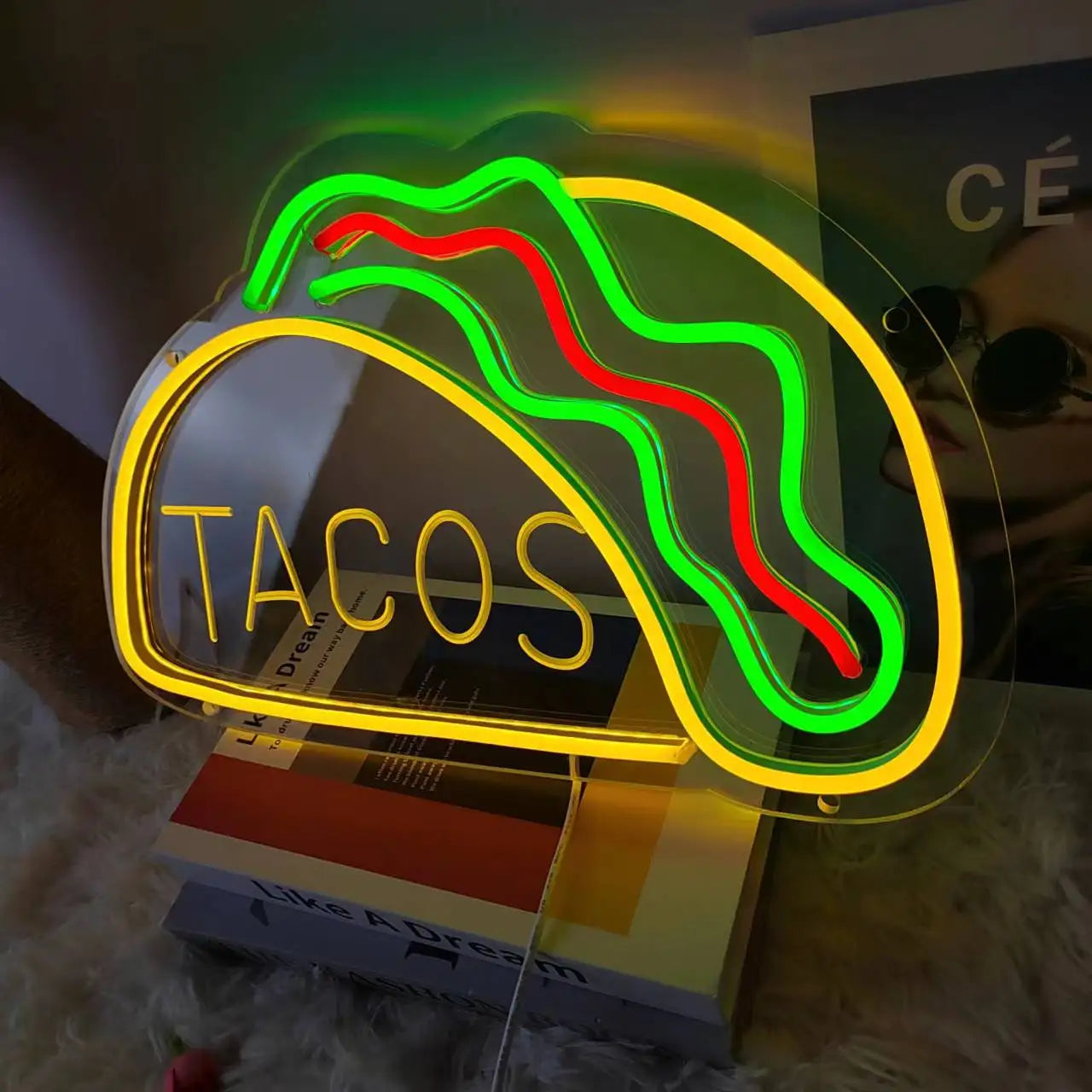 TastyTidbits - Neon night light for fast food