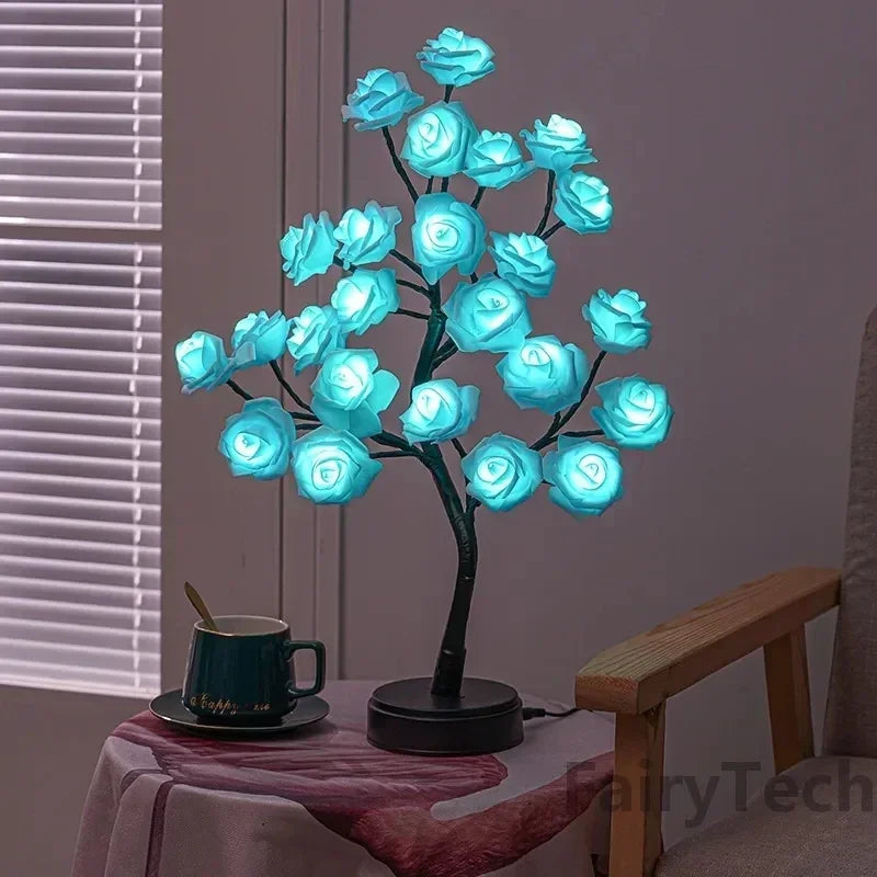 RosyGlow - Flower Rose table lamp