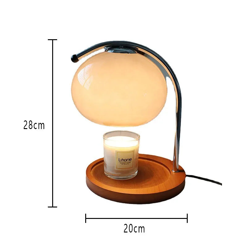 HeritageGlow - Vintage glass table lamp