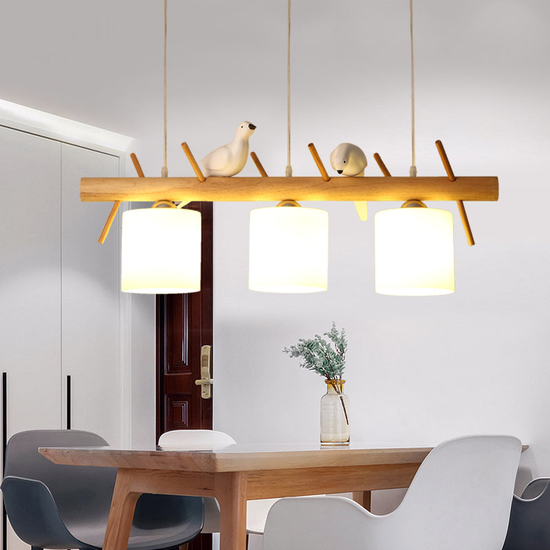 BirdNest - Natural wood chandelier