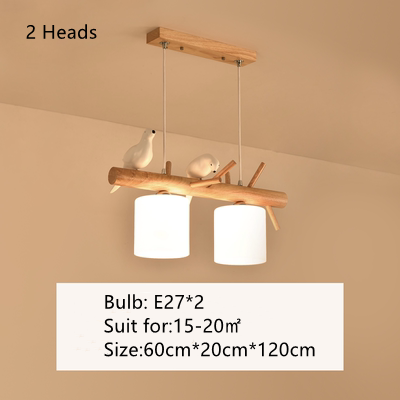 BirdNest - Natural wood chandelier