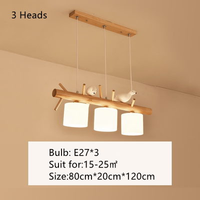 BirdNest - Natural wood chandelier