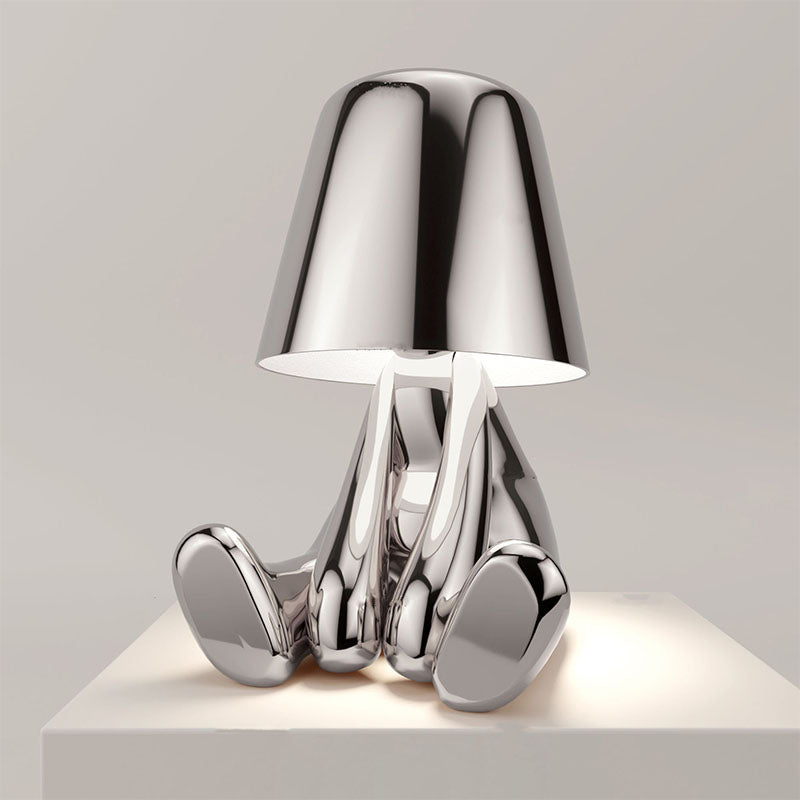RegalGlow | Golden man table lamp