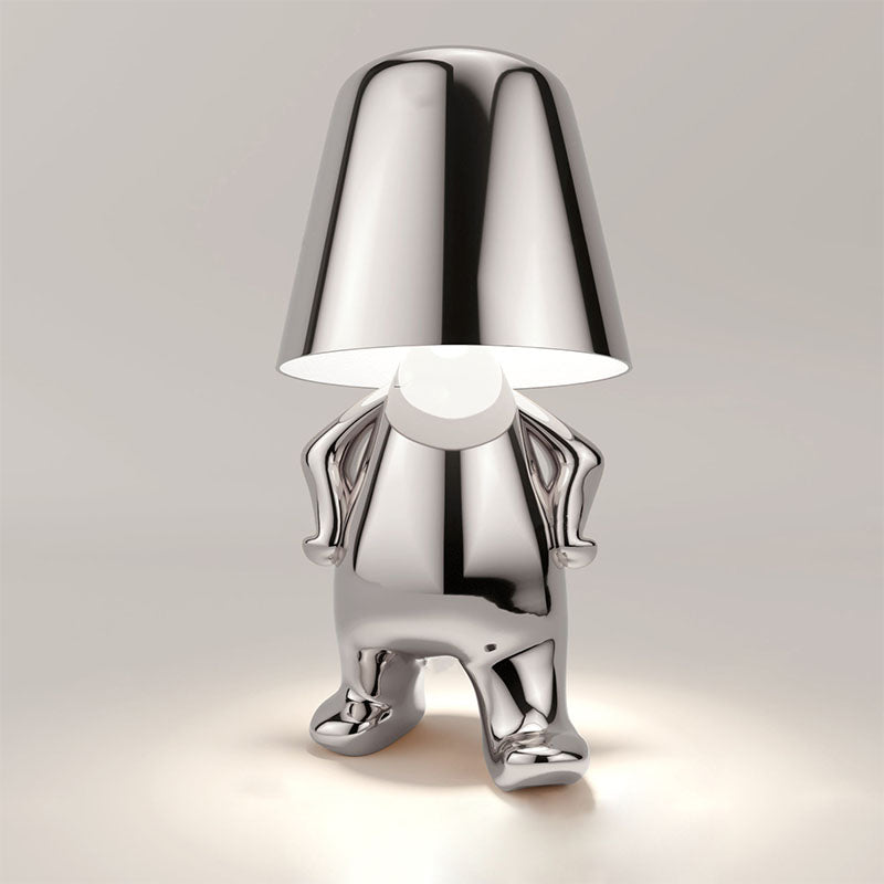 RegalGlow | Golden man table lamp