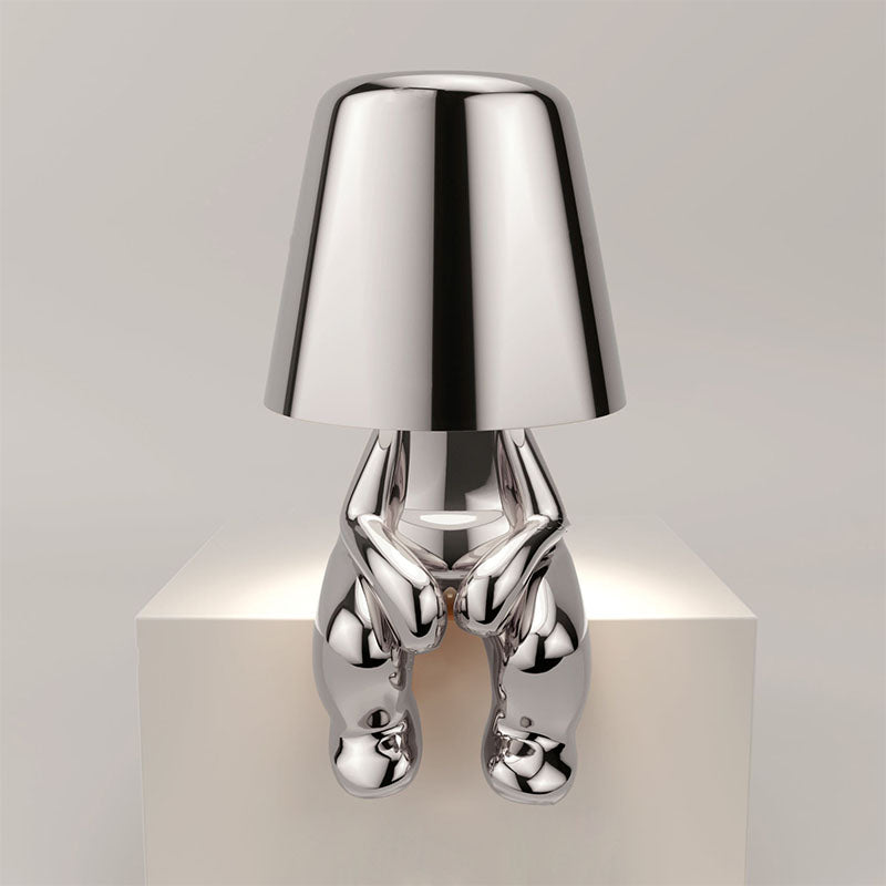 RegalGlow | Golden man table lamp