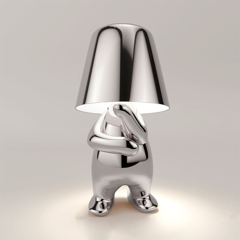 RegalGlow | Golden man table lamp