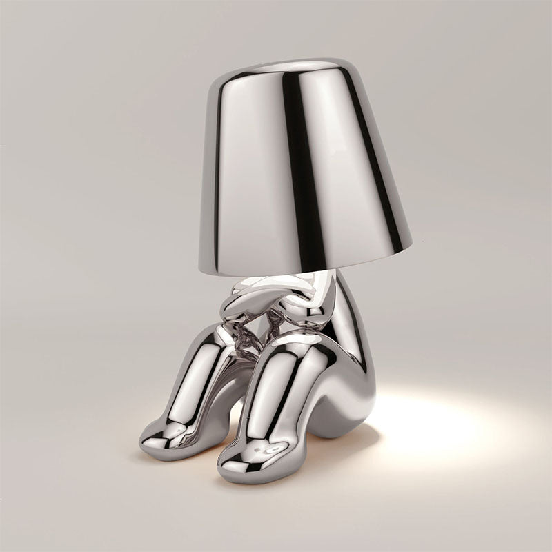 RegalGlow | Golden man table lamp