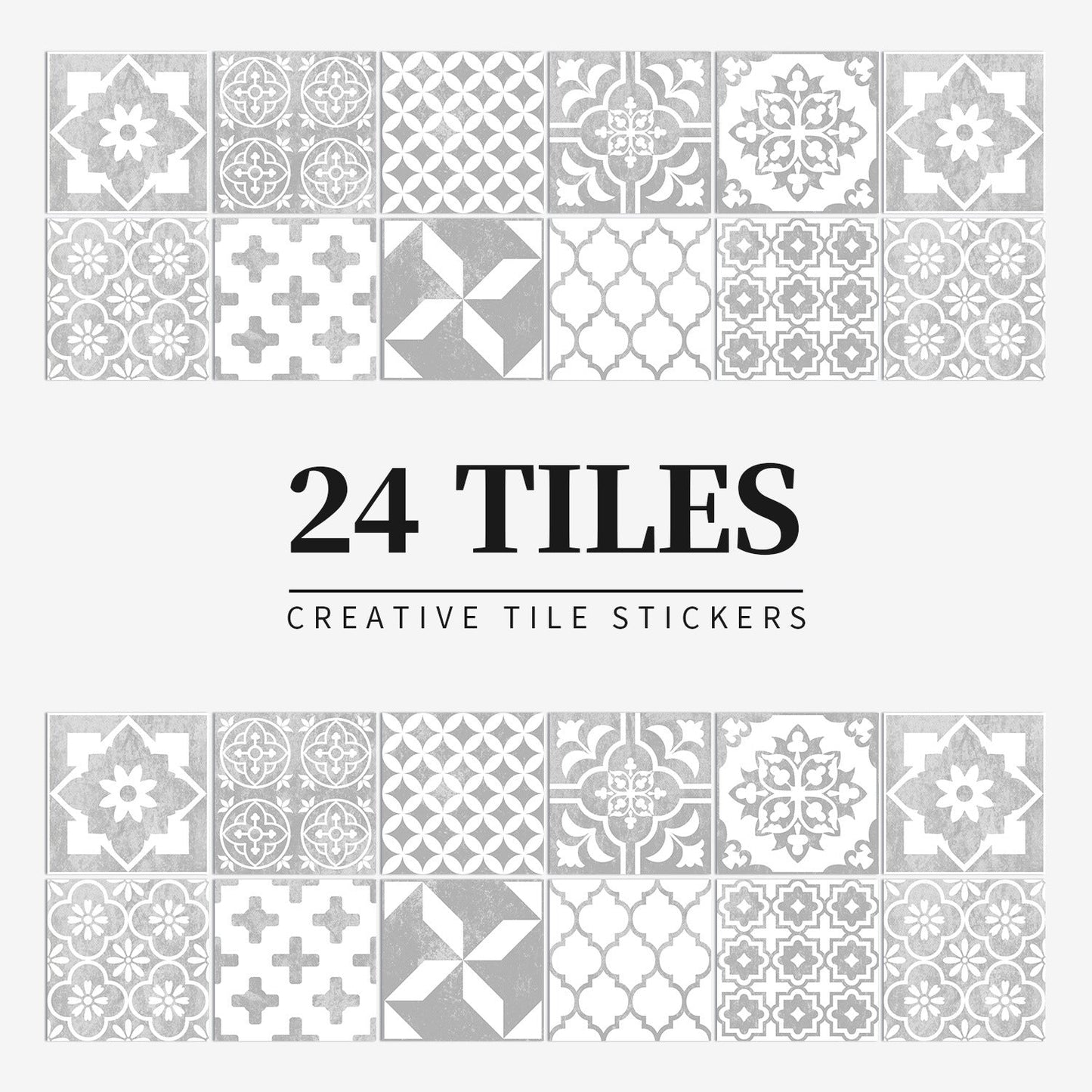 24 pieces European mandala tile
