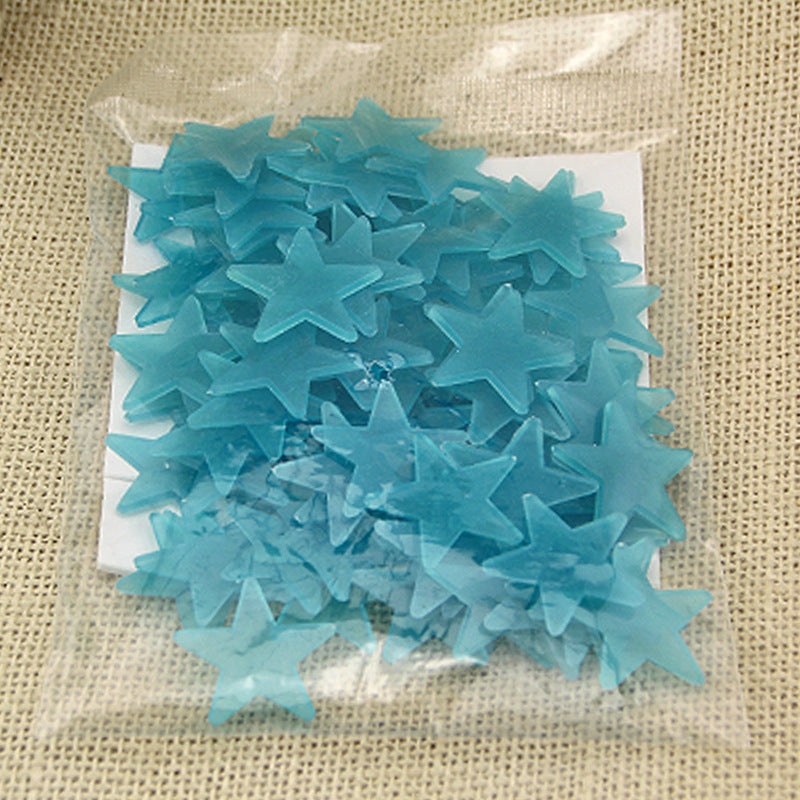 100 pieces 3d stars glow in the dark wall stickers
