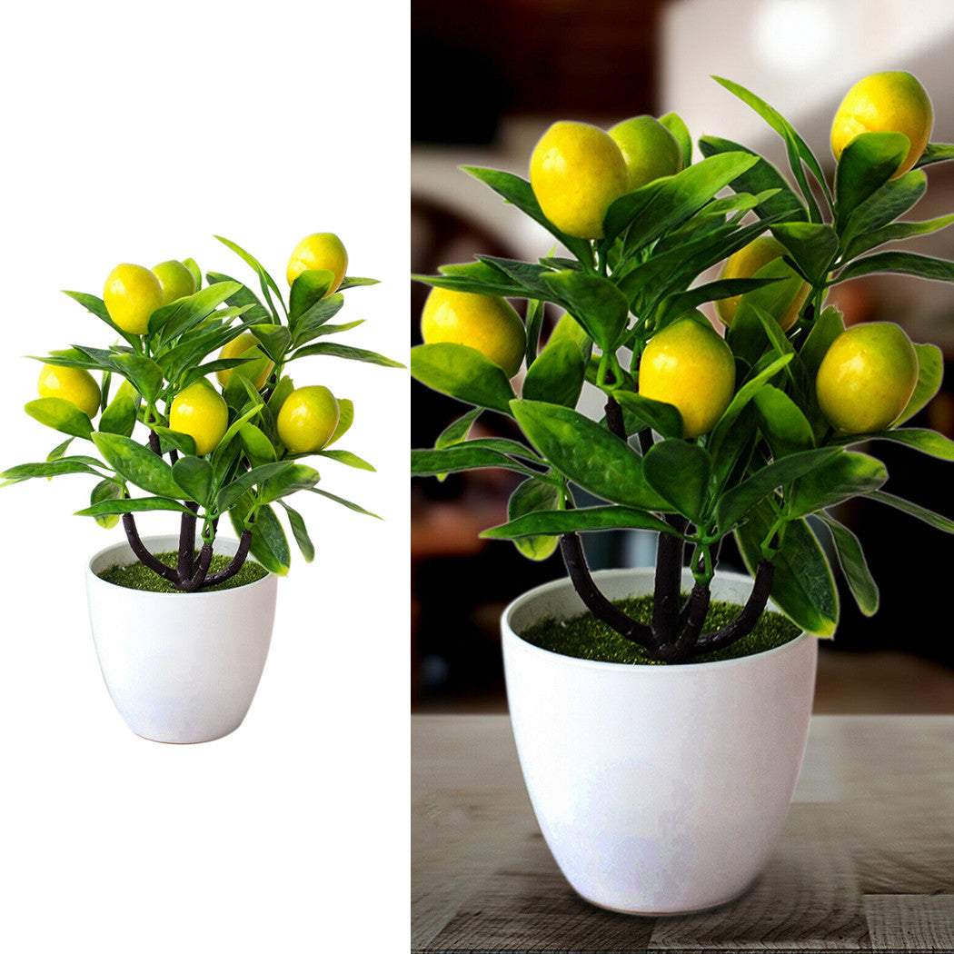 Artificial lemon tree
