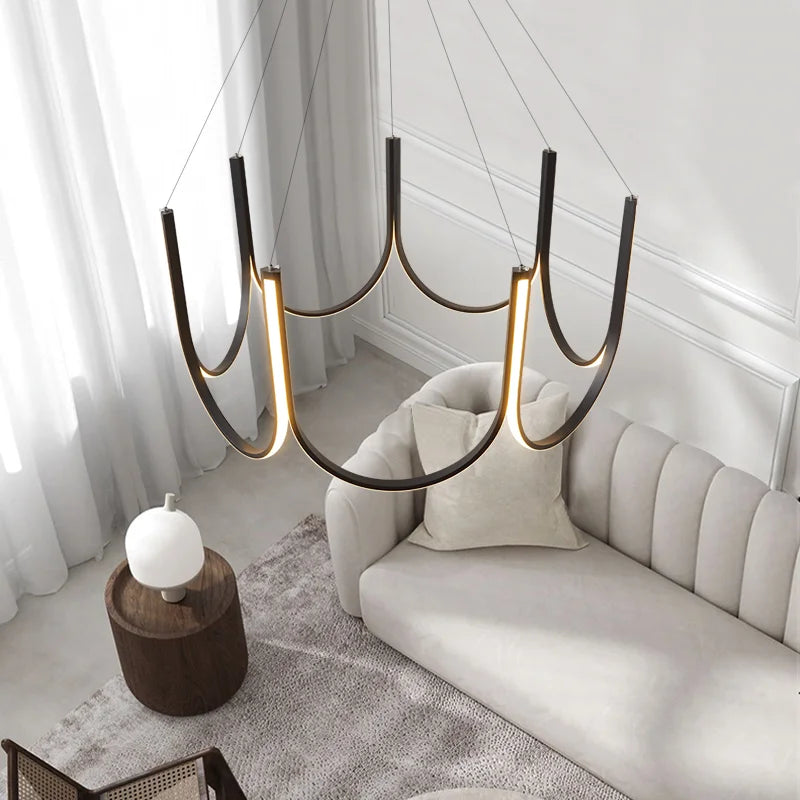 Led coat hanger Minimalist lamps