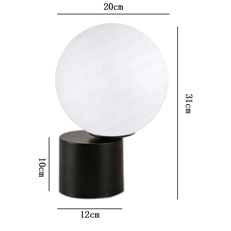 SphereGlow | Glass ball table lamps