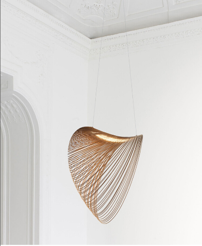BirchGlow - Birch wood pendant light