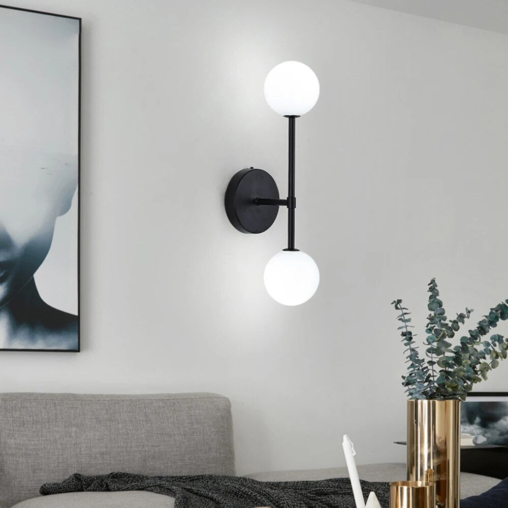 LuminousCrystal - Frosted Glass Bal Led Wall Lamp