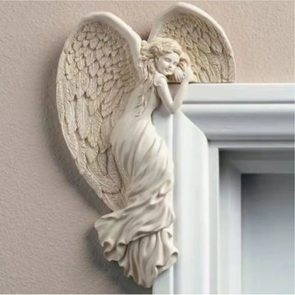 AngelGlow - White winged angel decor
