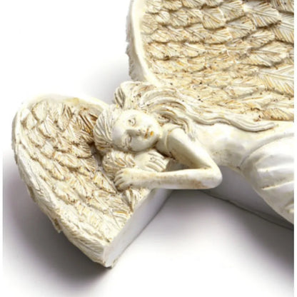 AngelGlow - White winged angel decor