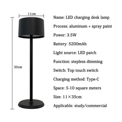 AluTouch - Aluminum table lamp