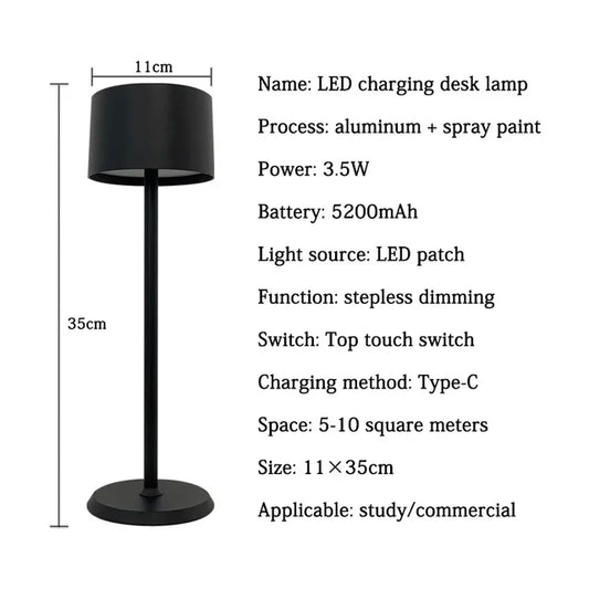 AluTouch - Aluminum table lamp