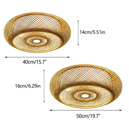 BambooWhisper - Bamboo recessed ceiling light
