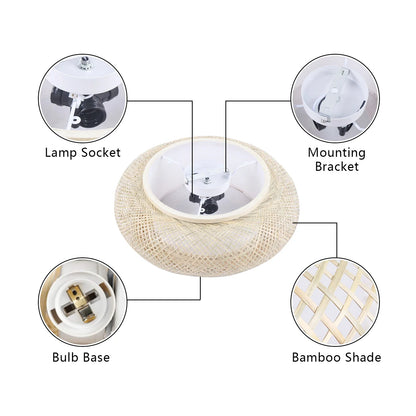 BambooWhisper - Bamboo recessed ceiling light