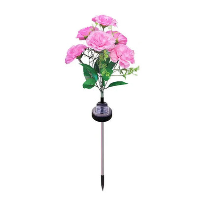 GlowBloom - Solar-powered carnation light