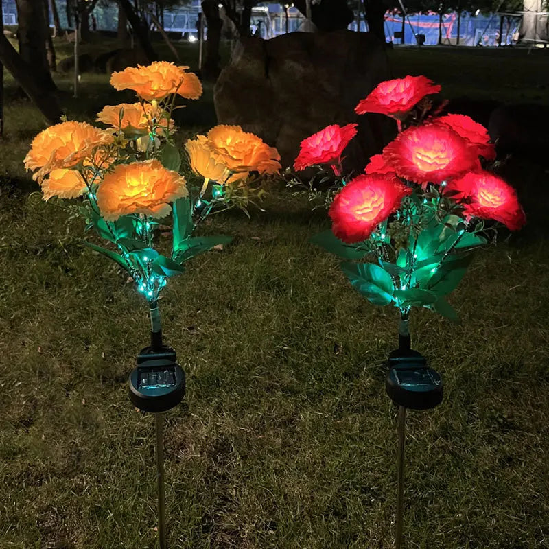 GlowBloom - Solar-powered carnation light