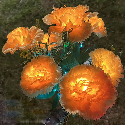 GlowBloom - Solar-powered carnation light