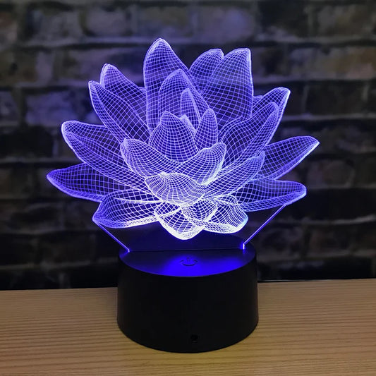 3DAcrylic - Lotus night lamp