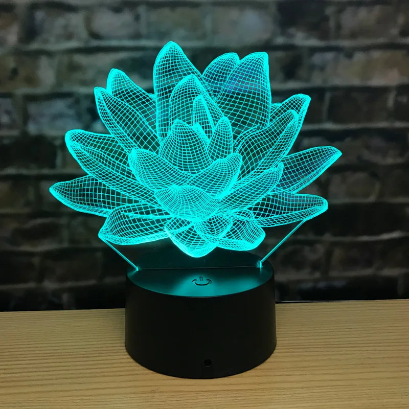 3DAcrylic - Lotus night lamp