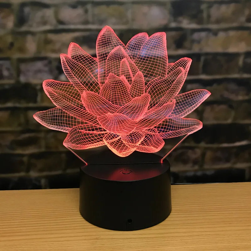 3DAcrylic - Lotus night lamp