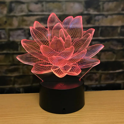 3DAcrylic - Lotus night lamp