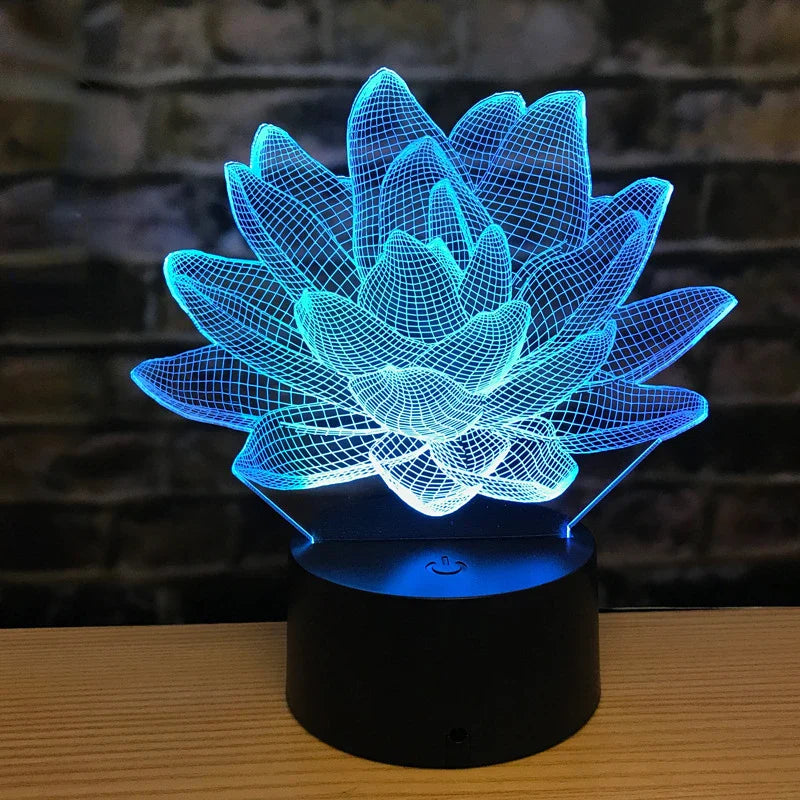 3DAcrylic - Lotus night lamp