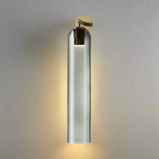 ArtistryGlow | Elegant glass art wall light