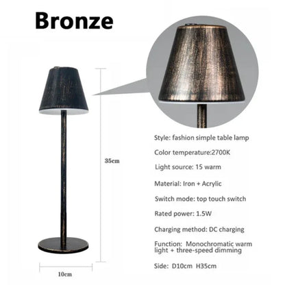 RadiantLumina - Rechargeable desk lamp