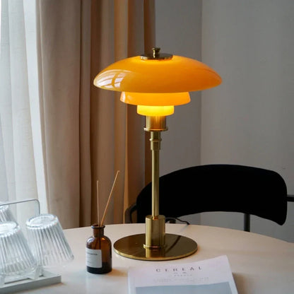 VintageRadiance - LED glass table lamp for reading