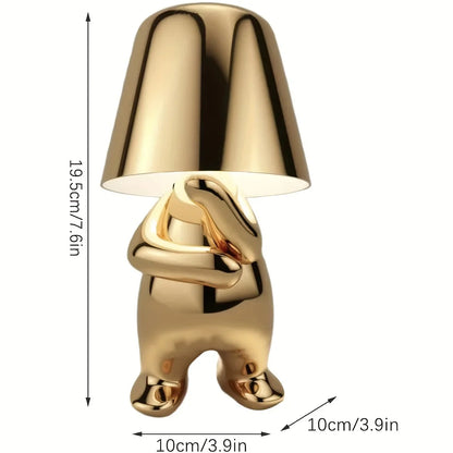 GoldenGrace - Golden statue table lamp