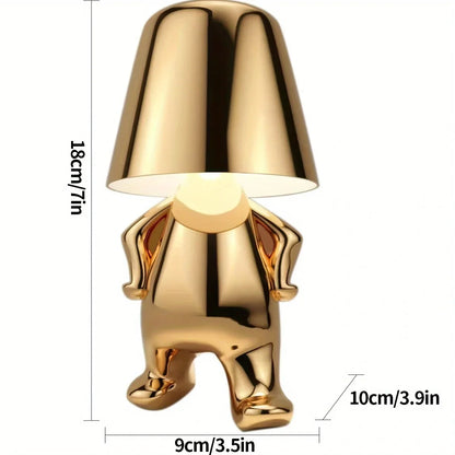 GoldenGrace - Golden statue table lamp