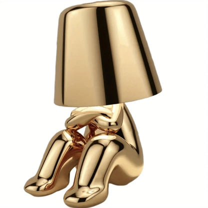 GoldenGrace - Golden statue table lamp