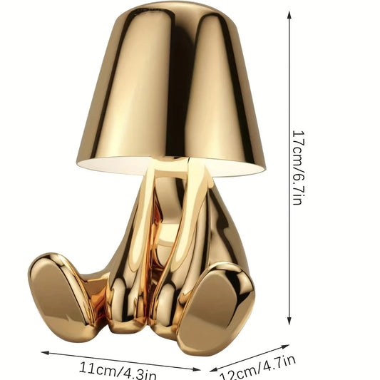 GoldenGrace - Golden statue table lamp