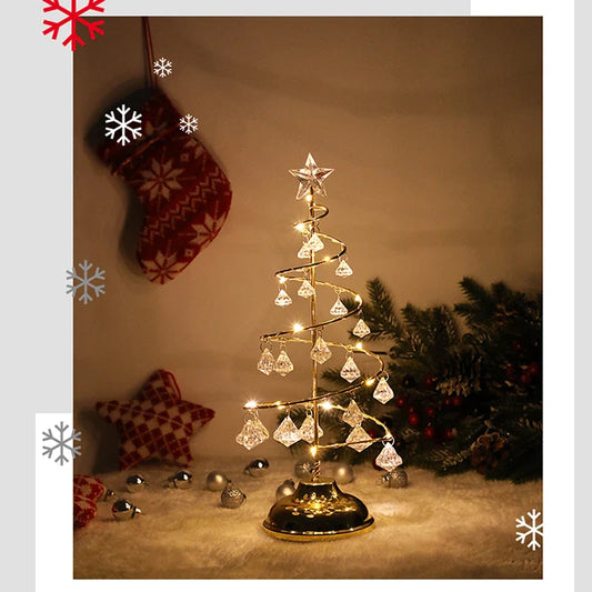 CrystalTree | Christmas tree table lamp