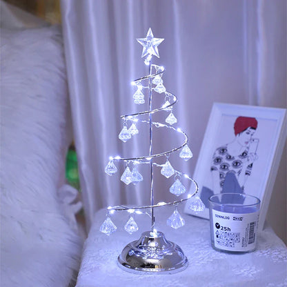 CrystalTree | Christmas tree table lamp