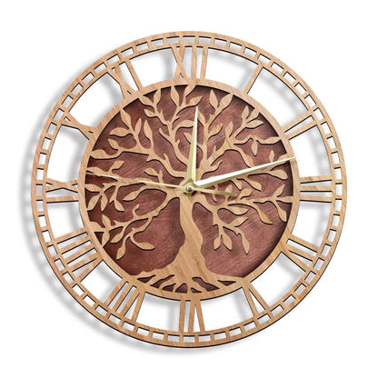 AncientRoots | Wooden wall clock