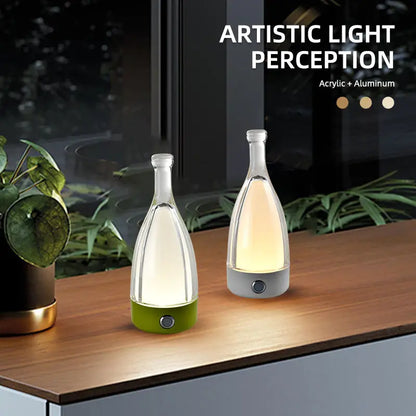 MixologyLumiere - Bottle table lamp design