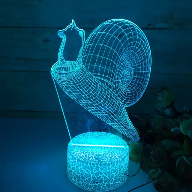 3dIllusion - Snail night light