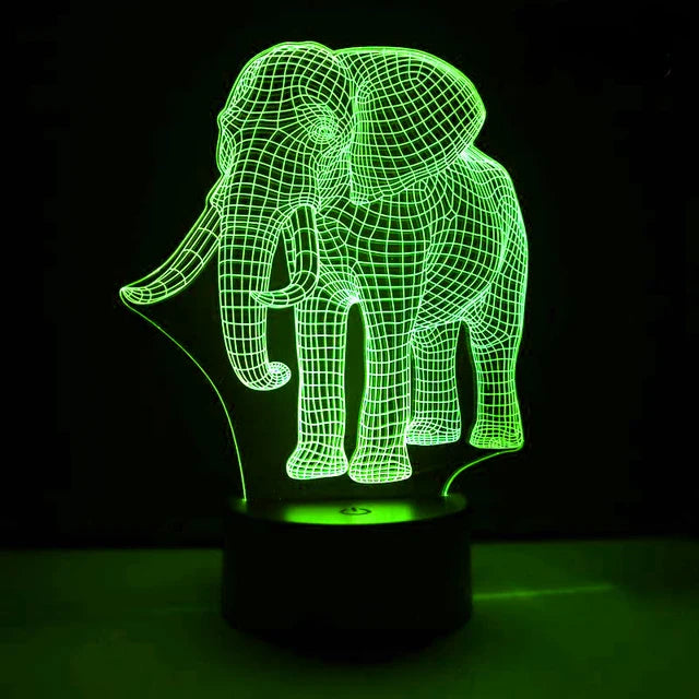 3DTrunk - Elephant illusion light