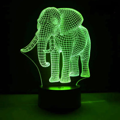 3DTrunk - Elephant illusion light