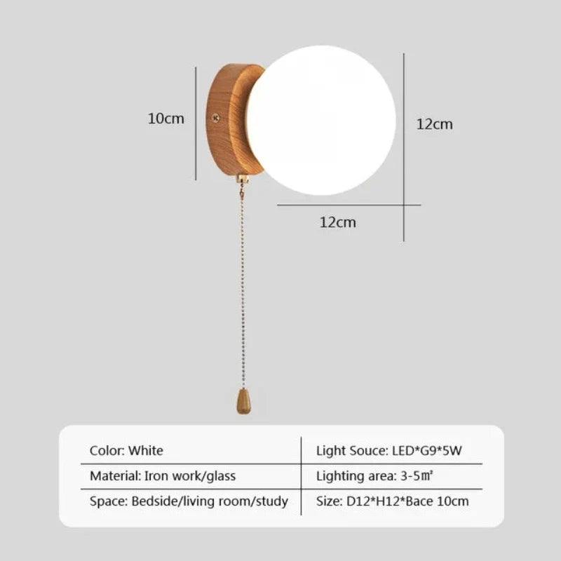 AuraGlimmer - Round wall lamps made of glass