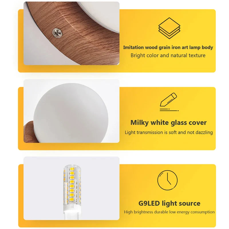 AuraGlimmer - Round wall lamps made of glass