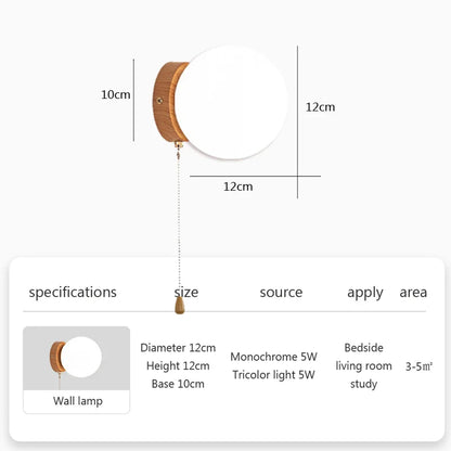 AuraGlimmer - Round wall lamps made of glass